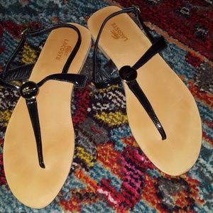 Lacoste Black Thong Sandals (9)